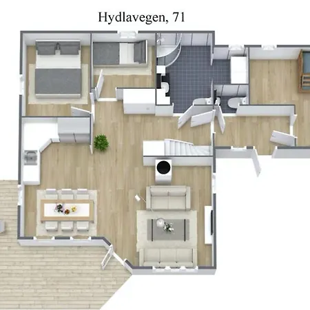 Koselig Familiehytte Med 4 Soverom Hydla I ストリン